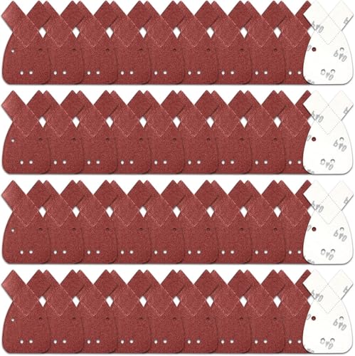 Angelkiss Black Decker Maus-Schleifscheiben, für Handflächenschleifer, Schleifpapier, Maus-Schleifblätter, Verschiedene Körnungen 40/60/80/120（ 40 Stück） von Angelkiss
