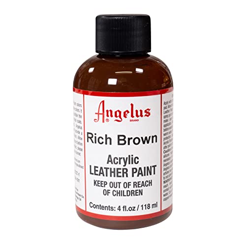 Angelus Acrylfarbe für Leder, 118,3 ml, sattes Braun Angelus Acrylfarbe für Leder, 118,3 ml, sattes Braun von Angelus