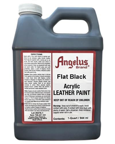 Angelus Angelus Leder- und Kunstlederfarbe, 946 ml, Mattschwarz / Flat Black 101 Angelus Angelus Leder- und Kunstlederfarbe, 946 ml, Mattschwarz / Flat Black 101 von Angelus