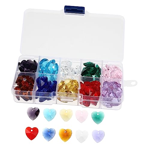 Angoily 1 Box Pfirsichherz Einzellochbohrer Schmuckperle Herz Halskette Frauen Basteln Form Hochzeitsdekor Transparente Glasanhänger Bunte Kristalle Angoily 1 Box Pfirsichherz Einzellochbohrer Schmuckperle Herz Halskette Frauen Basteln Form Hochzeitsdekor Transparente Glasanhänger Bunte Kristalle von Angoily