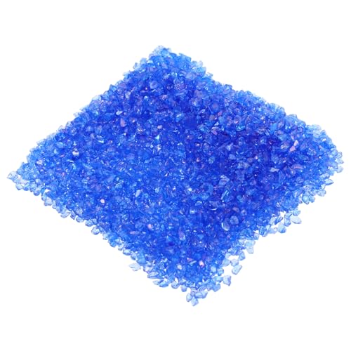 Angoily 1 Nagel Glas Kies bastelbedarf dekoration Glasmaterial zubehor schmuck Fall Karte Edelsteine Obst Festival Nagelkunstzubehör Füllstoff für Kunstharzhandwerk Nagelkunst-Dekore Blue von Angoily