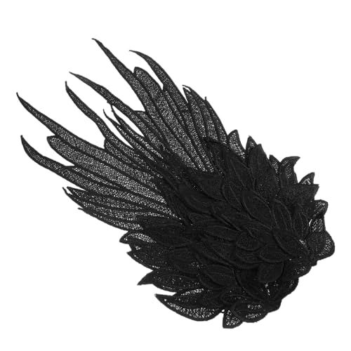 Angoily 1 Paar Engelsflügel Schmuck Patch bestickt Stoff Flecken nähen Zubehör Stickerei Applikation kleidungsflicken selber machen Flügel-Design-Kleidungsapplikation Polyestergarn Schwarz Angoily 1 Paar Engelsflügel Schmuck Patch bestickt Stoff Flecken nähen Zubehör Stickerei Applikation kleidungsflicken selber machen Flügel-Design-Kleidungsapplikation Polyestergarn Schwarz von Angoily
