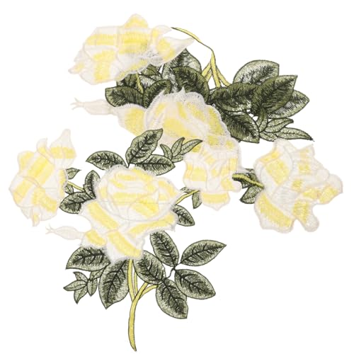 Angoily 1 Paar Gestickte Rosentuchaufkleber Blumen Annähen Erwachsene Flecken Selbst Bestickt Applique Patches Stickerei Stoffreparaturflicken Patch Aufnähen Kind Die Für Gelb Polyester Angoily 1 Paar Gestickte Rosentuchaufkleber Blumen Annähen Erwachsene Flecken Selbst Bestickt Applique Patches Stickerei Stoffreparaturflicken Patch Aufnähen Kind Die Für Gelb Polyester von Angoily