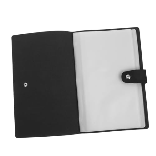 Angoily 1 Rechnung Ordner dokumentenmappe schulordner Belegsammler Rechnungsmappen Ordner für Geschäftsdokumente Büro Album Desktop Rechnungsaufbewahrungsbuch Geschäfts Scheckheft Pu Black von Angoily