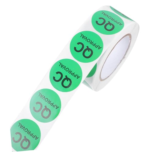 Angoily 1 Roll Rund Qc -etiketten Für Qualitätskontrollen Kleber -testaufkleber Mit Schwarzem Text Für Lagerproduktionsproduktionsqualitätsprüfungen Für Inventar Und Versand Angoily 1 Roll Rund Qc -etiketten Für Qualitätskontrollen Kleber -testaufkleber Mit Schwarzem Text Für Lagerproduktionsproduktionsqualitätsprüfungen Für Inventar Und Versand von Angoily