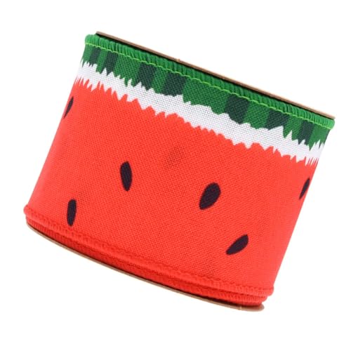 Angoily 1 Rolle Bande dekorative Materialien Bänder für Handwerk Wassermelonen- Buntes Band Bänder mit Fruchtdruck geschenkband Musterband Band für DIY Anti-Betäubung von Angoily