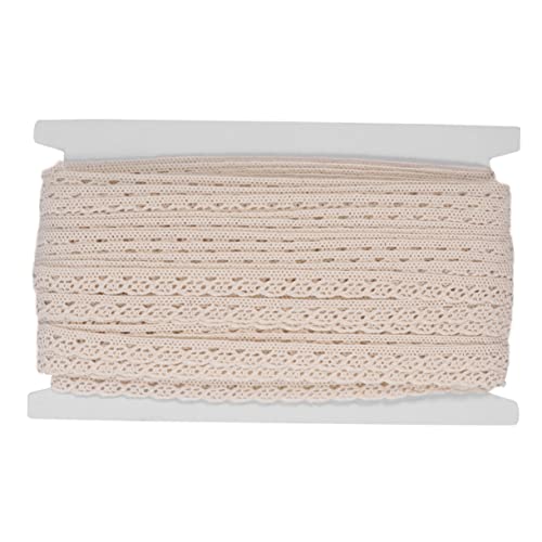 Angoily 1 Rolle Baumwoll Spitzenband Yards Diy Bastelmaterial für Kleidung Vorhänge Tischdecken Hochwertige Baumwolle Langlebig und Vielseitig Einsetzbar von Angoily