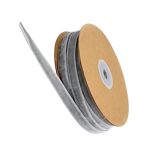 Angoily 1 Rolle Beflockungsband Wickelband Geburtstagsband Stoff Dekoband Dickes Geschenkband Bastelband Zum Basteln Samtband Bänder Seidenband Juteband Deko Grau Angoily 1 Rolle Beflockungsband Wickelband Geburtstagsband Stoff Dekoband Dickes Geschenkband Bastelband Zum Basteln Samtband Bänder Seidenband Juteband Deko Grau von Angoily