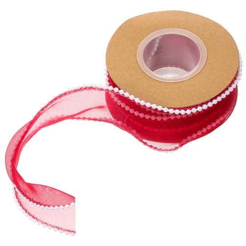Angoily 1 Rolle Breites Dekorationsband mit Perlen für Blumenstraußverpackungen Hochwertiges Leichtes und Langlebiges Geschenkband für Kreative DIY Projekte und Feierlichkeiten Angoily 1 Rolle Breites Dekorationsband mit Perlen für Blumenstraußverpackungen Hochwertiges Leichtes und Langlebiges Geschenkband für Kreative DIY Projekte und Feierlichkeiten von Angoily