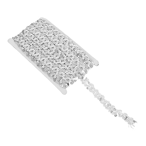 Angoily 1 Rolle Breites Paillettenband Förmiges Glitzerband für Diy Projekte Kleidung Vorhänge und Dekorationen Yards von Angoily