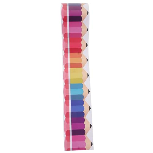 Angoily 1 Rolle Bulletin Board Border Sticker Selbstklebend Bleistift Randdekoration für Klassenzimmer und Büro Einfaches Diy Papiermaterial Langlebig und Attraktiv für Jugendliche Angoily 1 Rolle Bulletin Board Border Sticker Selbstklebend Bleistift Randdekoration für Klassenzimmer und Büro Einfaches Diy Papiermaterial Langlebig und Attraktiv für Jugendliche von Angoily