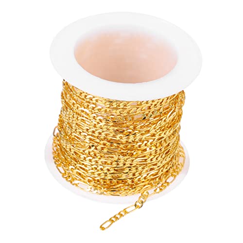 Angoily 1 Rolle DIY Halskettenkette Kupfer für Schmuckherstellung Glatte Oberfläche Material für Handgemachte Accessoires für Kreative Projekte und von Angoily