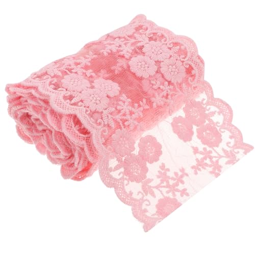 Angoily 1 Rolle Dekorativer Spitzenstoff Handgefertigtes Elastisches Schwarzes Spitzenband für Diy Nähprojekte für Kleidung Vorhänge und Tischdecken von Angoily