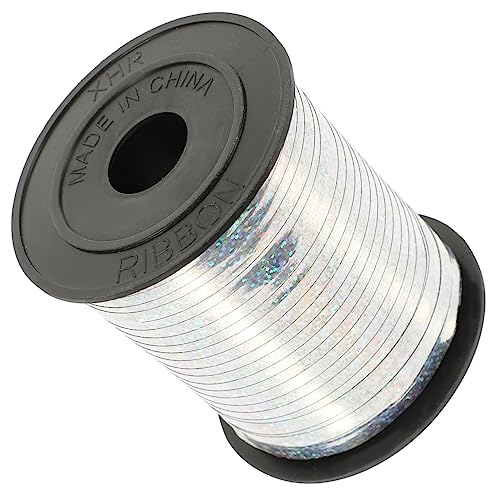 Angoily 1 Rolle Dekoratives Geschenkband Silberner Laserfolie DIY Geschenkpäckchen Hochzeitsdekoration und Bastelprojekte Yards Hochwertiges Dekoband Angoily 1 Rolle Dekoratives Geschenkband Silberner Laserfolie DIY Geschenkpäckchen Hochzeitsdekoration und Bastelprojekte Yards Hochwertiges Dekoband von Angoily