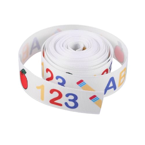Angoily 1 Rolle Dekoratives Geschenkband für Schulanfang Craft Ribbon für DIY Verpackungen Haarbänder und Hochzeitssträuße Hochwertigem Breit Yards Fröhlichen Farben und Mustern Angoily 1 Rolle Dekoratives Geschenkband für Schulanfang Craft Ribbon für DIY Verpackungen Haarbänder und Hochzeitssträuße Hochwertigem Breit Yards Fröhlichen Farben und Mustern von Angoily