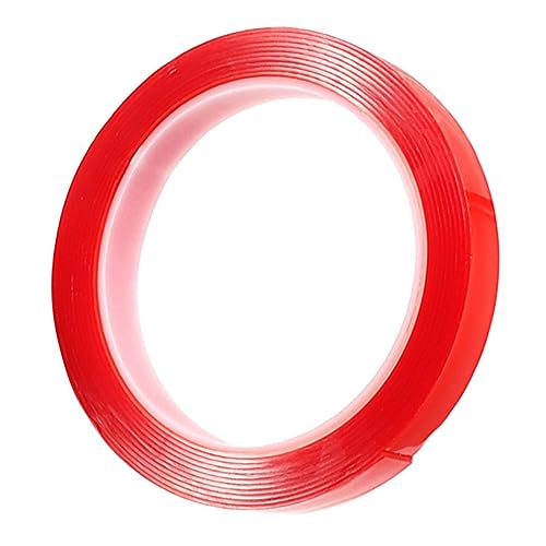 Angoily 1 Rolle Doppelseitiges Klebeband Starke Haftung Vielseitig Einsetzbar für Rote Farbe Praktisch und Benutzerfreundlich von Angoily