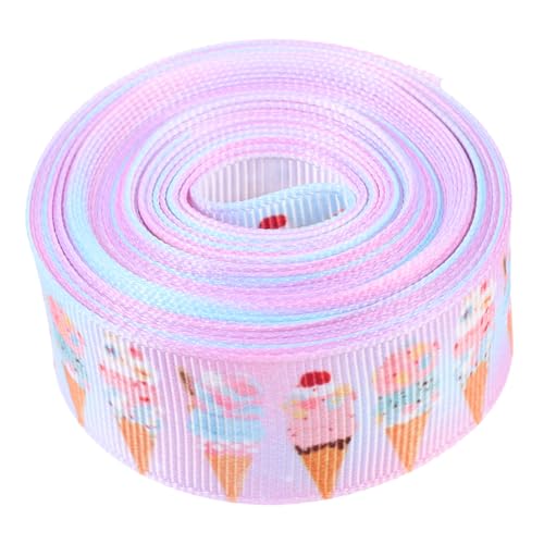 Angoily 1 Rolle Eisband Band für Haarschleife dekorativ Dessertband Party Satinband Geburtstag Bogen Band zum Verpacken Eisstraußband DIY liefert Wickelband Festival-Geschenkband Polyester von Angoily