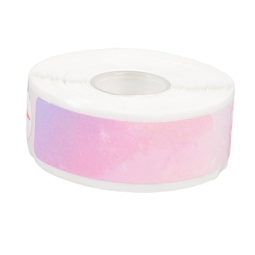 Angoily 1 Rolle Farbdruckpapier Goldene Thermoaufkleber thermisches Etikett Schild groß für etikettenpapier adressetiketten Express-Etikett Rechtecke beschriften Thermosynthetisches Papier von Angoily