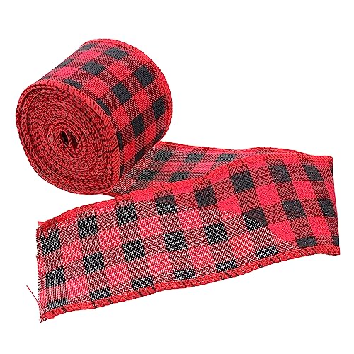 Angoily 1 Rolle Farbige Karierte Geschenkband Verdrahtetes Deko Ribbon für Bastelarbeiten und Verpackungen für Feste Weihnachten Halloween und Mehr Angoily 1 Rolle Farbige Karierte Geschenkband Verdrahtetes Deko Ribbon für Bastelarbeiten und Verpackungen für Feste Weihnachten Halloween und Mehr von Angoily