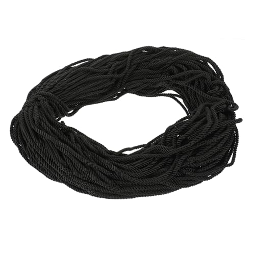 Angoily 1 Rolle Geflochtenes Ehrenseil Graduiertenkabel Ehrenschnüre für Studenten Abschlussdekoration Ehrenseil geflochtene Ehrenkordel Abschlussband Polyester Black von Angoily