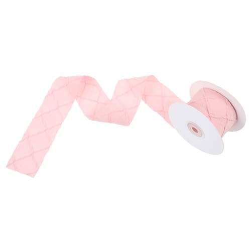 Angoily 1 Rolle Gurtband Mit Rautenprägung Quaste Breites Band Zum Verpacken Organza Wickelband Hochzeitseinladungsband Bänder Zum Basteln Blumenband Satinband Besatzstoff Rosa Angoily 1 Rolle Gurtband Mit Rautenprägung Quaste Breites Band Zum Verpacken Organza Wickelband Hochzeitseinladungsband Bänder Zum Basteln Blumenband Satinband Besatzstoff Rosa von Angoily