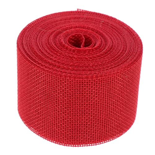 Angoily 1 Rolle Gurtbandimitat Aus Leinen Netzband Goldenes Satinband Weihnachtsband Streifen Bänder Zum Verpacken Mehrfarbig Goldenes Geschenkband Sackleinen Rot Betäuben Angoily 1 Rolle Gurtbandimitat Aus Leinen Netzband Goldenes Satinband Weihnachtsband Streifen Bänder Zum Verpacken Mehrfarbig Goldenes Geschenkband Sackleinen Rot Betäuben von Angoily
