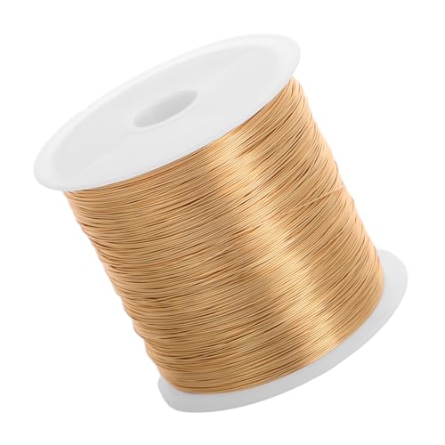 Angoily 1 Rolle Haarnadel handgemachter Faden Edelstahldraht zum Basteln Kupferdrahtstärke Werkzeuge zur Herstellung von Armbändern Kupferdraht für Schmuckhersteller Kupferkabel Golden Angoily 1 Rolle Haarnadel handgemachter Faden Edelstahldraht zum Basteln Kupferdrahtstärke Werkzeuge zur Herstellung von Armbändern Kupferdraht für Schmuckhersteller Kupferkabel Golden von Angoily