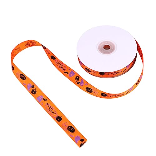 Angoily 1 Rolle Halloween-Geschenkband gruselig Glitzerband Dekorationen Geist Gold Party geschenkband halloween halloween-dekoration Wickelband Halloween-Verpackungsband Polyester Orange Angoily 1 Rolle Halloween-Geschenkband gruselig Glitzerband Dekorationen Geist Gold Party geschenkband halloween halloween-dekoration Wickelband Halloween-Verpackungsband Polyester Orange von Angoily