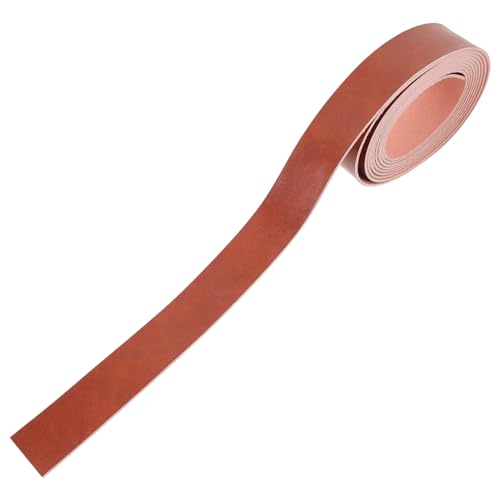 Angoily 1 Rolle Handgefertigtes Leder Lederband Selber Machen Leder Selber Machen Bastelmaterial Aus Leder Lederstreifen Lederriemen Für Bastelarbeiten Lederhandwerksriemen Pu Brown von Angoily