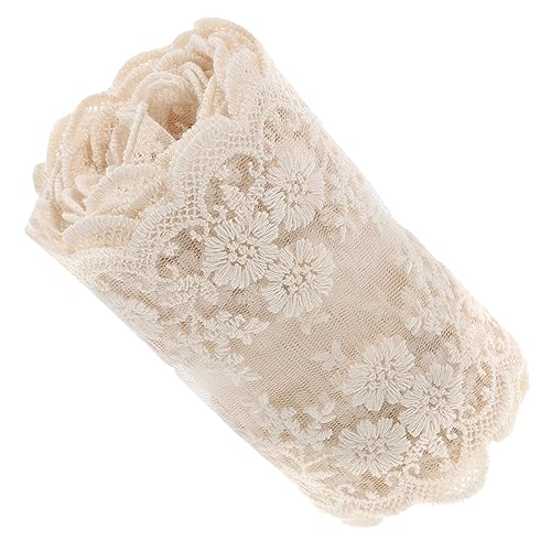 Angoily 1 Rolle Handgemachte Spitzenborte für Diy Kleidung Elastisches Schwarzes Spitzenband zum Dekorieren von Kleidern Bastelarbeiten und Accessoires von Angoily