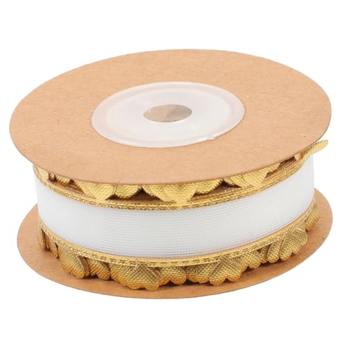 Angoily 1 Rolle Herzförmiges Spitzenband Herzen Dekorativ Grosgrain Ribbon schön Blumen- Geschenkband für den täglichen Gebrauch Band für Geschenkverpackung Stoffband Polyester Golden Angoily 1 Rolle Herzförmiges Spitzenband Herzen Dekorativ Grosgrain Ribbon schön Blumen- Geschenkband für den täglichen Gebrauch Band für Geschenkverpackung Stoffband Polyester Golden von Angoily