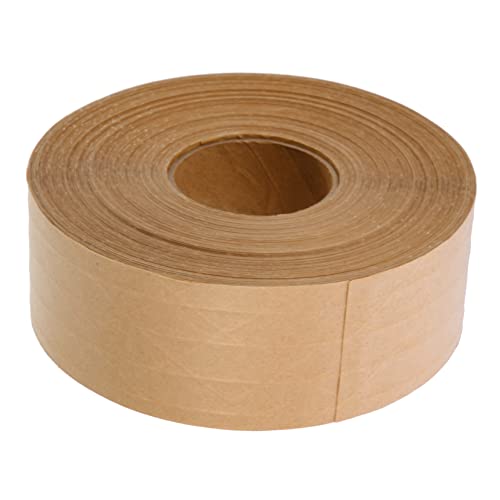 Angoily 1 Rolle Klebeband aus Kraftpapier Packband mit Abroller Geschenkpapier Verpackungsklebeband aus Papier packing tape paketband DIY -Versiegelungsband Packband nachfüllen Coffee von Angoily