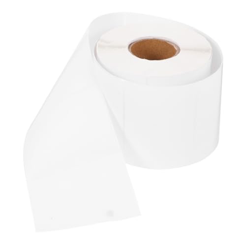 Angoily 1 Rolle Klebende Etiketten Druckbare Etikettenpapier für und Adressetiketten Selbstklebend Praktisch für Büro Haushalt und Organisation von Angoily