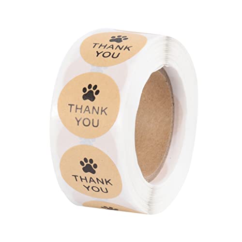 Angoily 1 Rolle Kraftpapier Aufkleber mit Hundepfoten Design Selbstklebende Etiketten für Scrapbooking und Bastelprojekte Dekorative Klebebänder für Geburtstags und Festtagsverpackungen Angoily 1 Rolle Kraftpapier Aufkleber mit Hundepfoten Design Selbstklebende Etiketten für Scrapbooking und Bastelprojekte Dekorative Klebebänder für Geburtstags und Festtagsverpackungen von Angoily