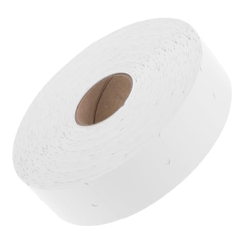 Angoily 1 Rolle Leerer Druckstau esspapier bedrucken einschlagpapier durckerpapier praktischer Anhänger für Kleidung Dicker Anhänger zum Aufhängen eines Druckers beschichtetes Papier Weiß von Angoily