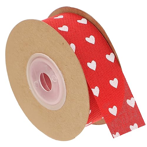 Angoily 1 Rolle Liebesband farbiges Band Herz Dekorationen Braut- Einladung valentinstag bänder valentinstag verpackungsband Band für die Hochzeit Geschenkband Banddekor Polyester rot Angoily 1 Rolle Liebesband farbiges Band Herz Dekorationen Braut- Einladung valentinstag bänder valentinstag verpackungsband Band für die Hochzeit Geschenkband Banddekor Polyester rot von Angoily