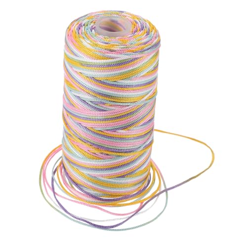 Angoily 1 Rolle Mehrzweck-häkelgarn Grünes Effektgarn Flauschiges Garn Häkeln Häkelgarnmaterial Multi Stricken Dekorationsgarn Häkelfaden Garn Zum Basteln Polyester von Angoily