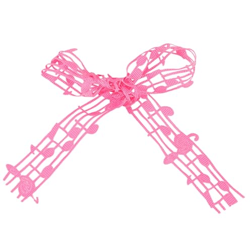 Angoily 1 Rolle Musiknotenband geschenkverpackung geschenkband Partydekoration geschenkschleife Bänder zum Basteln Paketband dekorativ Band Band Packband Verpackungsband für Stoff von Angoily