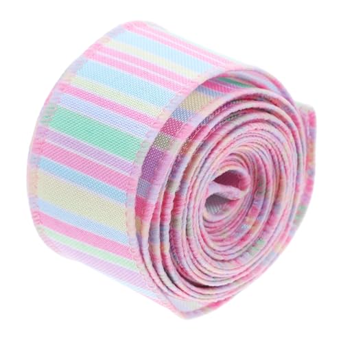 Angoily 1 Rolle Osterband Multi Verdrahtet Pastell Band Umwickeln Geschenkband Zum Verpacken Farbig Geschenkband Für Die Party Schleife Federdrahtband Band Für Blau Polyester von Angoily
