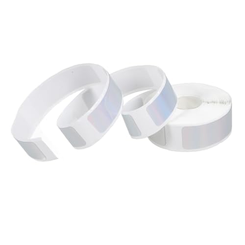Angoily 1 Rolle Preisschild Aufkleber leer thermischer Aufkleber Klebeetikett etikettendrucker etikettenpapier thermisches Etikett Thermoetiketten​r Thermosynthetisches Papier Silver von Angoily