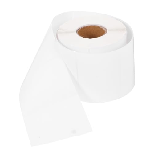 Angoily 1 Rolle Preisschildpapier Aufkleber Klebrig Druckbar Namensetiketten Küchenetiketten Kopierpapier Klebeetiketten Aus Papier Etikettenpapier Für Drucker Adressetiketten Weiß von Angoily