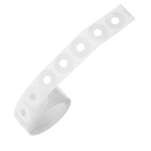 Angoily 1 Rolle Reparaturaufkleber Losenblatt Verstärkte Aufkleber Lochaufkleber Aus Papier Hefterlochschutz Lochreparaturaufkleber Lochverstärkungen Für Ringbücher Hefter Locher Pvc Weiß von Angoily
