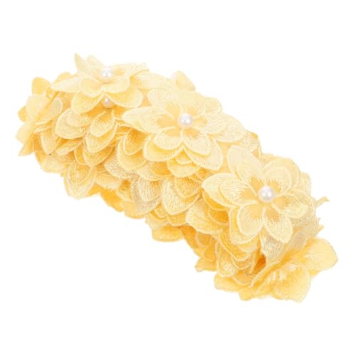 Angoily 1 Rolle Roll von Blumenförmigem Spitzenband Milchseide Yards Diy Nähzubehör für Brautmode und Handarbeiten Verzierung für Hochzeiten und Projekte von Angoily