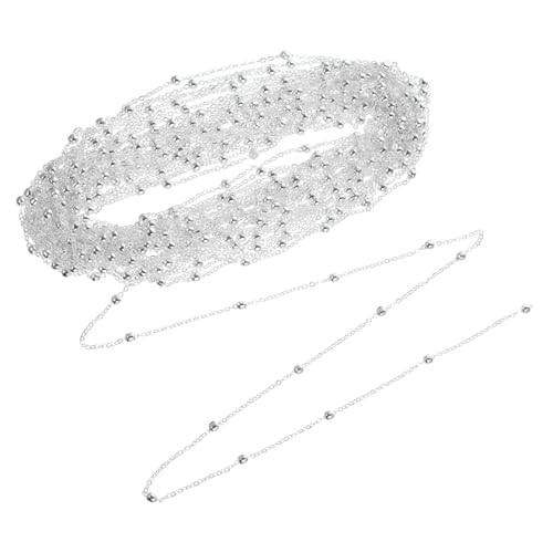 Angoily 1 Rolle Rolle Kugelkette damenhalskette armkette DIY Schmuckkette gießen Schmuckketten Klammer Halskettenketten für Anhänger Gliederketten für Schmuck selber machen Kupfer Silver Angoily 1 Rolle Rolle Kugelkette damenhalskette armkette DIY Schmuckkette gießen Schmuckketten Klammer Halskettenketten für Anhänger Gliederketten für Schmuck selber machen Kupfer Silver von Angoily