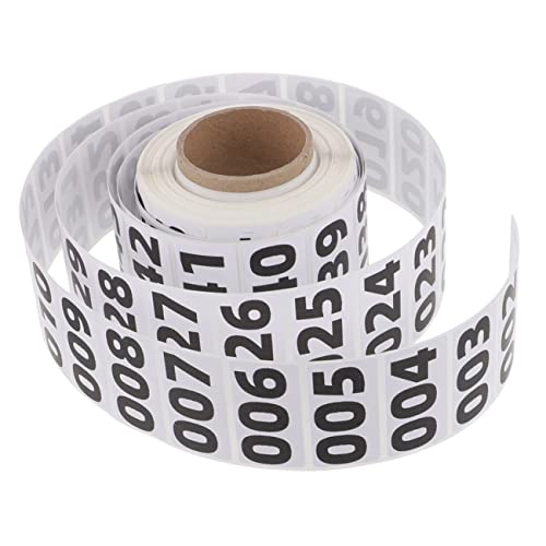 Angoily 1 Rolle Rollnummern Aufkleber Selbstklebende Nummern Etiketten für Lagerorganisation für Klassenzimmer Inventarverwaltung und Versand Angoily 1 Rolle Rollnummern Aufkleber Selbstklebende Nummern Etiketten für Lagerorganisation für Klassenzimmer Inventarverwaltung und Versand von Angoily
