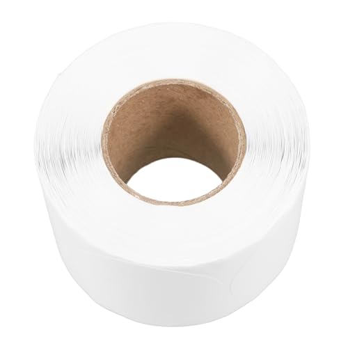 Angoily 1 Rolle Rundes Thermoetikett Runde Aufkleberetiketten Für Drucker Aufkleber Für Thermodrucker Etiketten Für Thermodrucker Thermisches Etikett Thermische Aufkleber Thermopapier Weiß von Angoily