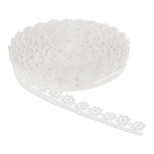 Angoily 1 Rolle Spitzenborte Wasserlöslicher Stickerei Yards Dekoratives Spitzenband für Hochzeiten Diy Bastelprojekte Brautkleid Verzierung von Angoily