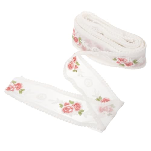 Angoily 1 Rolle Spitzenstoffband für Bastelprojekte Spitzenband für Diy Geschenkverpackungen Breit Yards nicht Ausbleichend für Blumenarrangements und Festlichkeiten von Angoily