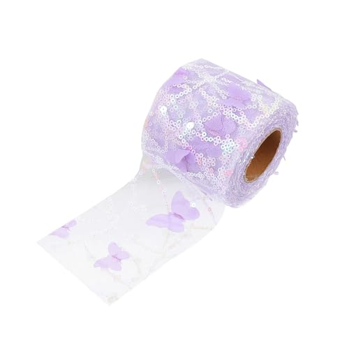 Angoily 1 Rolle Stickerei Spitzenband mit Pailletten für Diy Haaraccessoires Bekleidungszubehör Dekoration von Taschen Kleidung und Geschenken von Angoily