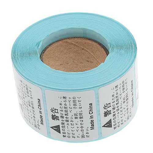 Angoily 1 Rolle Suffocation Warning Labels Selbstklebende Warnaufkleber für Sichere Verpackungen Einfach Anzubringen für Eltern um Risiken Hinzuweisen von Angoily